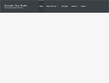 Tablet Screenshot of dividetheride.com